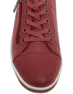 Whisper Sneakers In Red Leather -Myer Clothing Shop 828601030 6 720x928