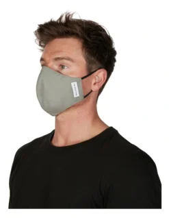 Double Layered Face Mask 2 Pack In Sage/Navy