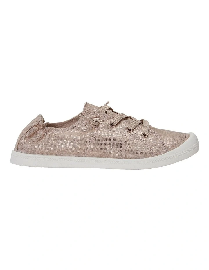 Link Rose Gold Fabric Sneakers 1 Link Rose Gold Fabric Sneakers
