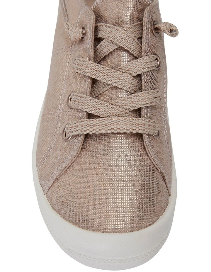 Link Rose Gold Fabric Sneakers 5 Link Rose Gold Fabric Sneakers - Image 5