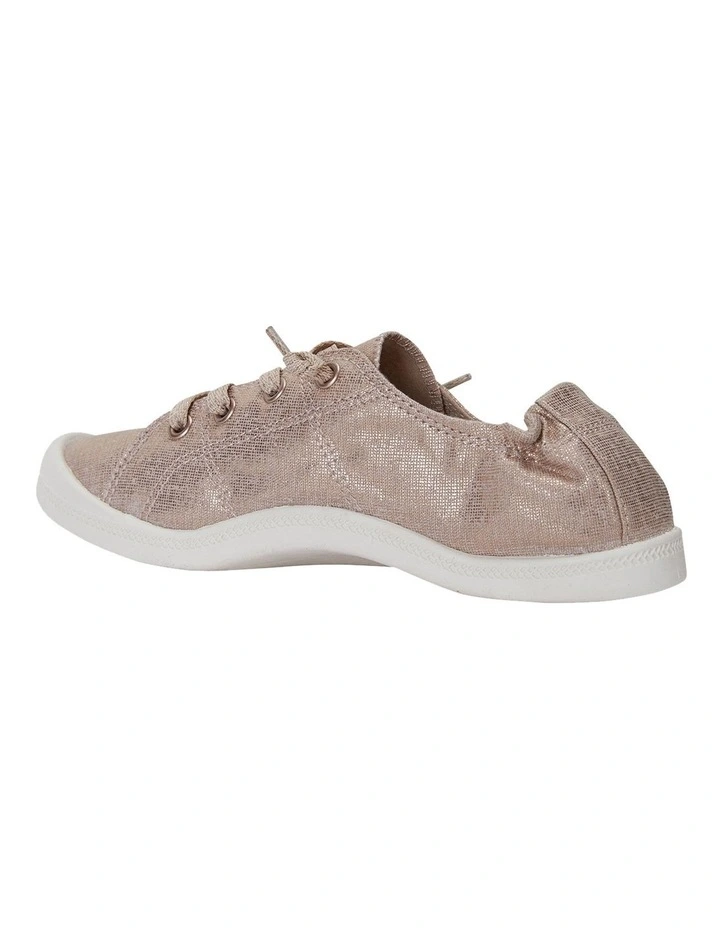 Link Rose Gold Fabric Sneakers 6 Link Rose Gold Fabric Sneakers - Image 6