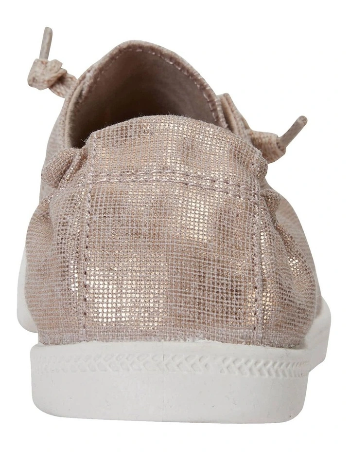 Link Rose Gold Fabric Sneakers 7 Link Rose Gold Fabric Sneakers - Image 7