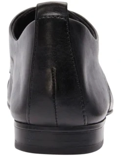 Utah Flat Shoes In Black Leather -Myer Clothing Shop 830284120 4 720x928