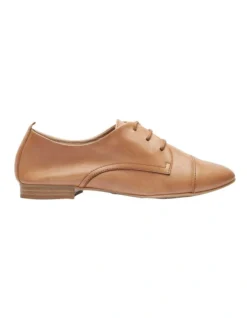 Utah Flat Shoes In Light Tan Leather