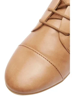 Utah Flat Shoes In Light Tan Leather -Myer Clothing Shop 830284210 5 720x928