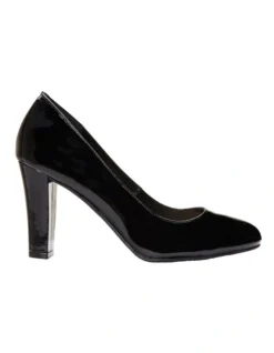 Alibi Heeled Shoes In Black Patent Leather