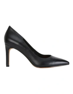 Octavia Heeled Shoes In Black Leather