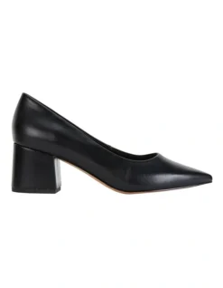 Idol Heeled Shoes In Black Leather