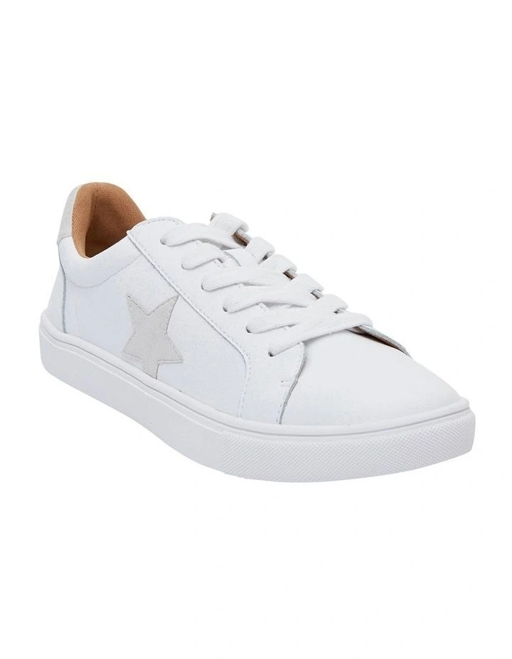 Stark Sneakers In White /Taupe Leather 2 Stark Sneakers In White /Taupe Leather - Image 2