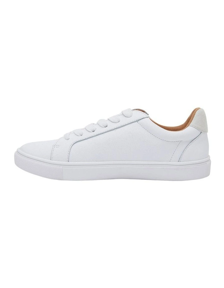 Stark Sneakers In White /Taupe Leather 3 Stark Sneakers In White /Taupe Leather - Image 3