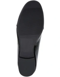 Castle Black Crinkle Patent Flat Shoes -Myer Clothing Shop 830678590 6 720x928