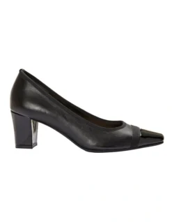 Network Black Patent/ Glove Heeled Shoes
