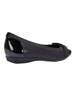 Tamsin Black Patent/Print Flat Shoes -Myer Clothing Shop 830773720 3 720x928