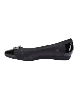 Tamsin Black Patent/Print Flat Shoes -Myer Clothing Shop 830773720 5 720x928