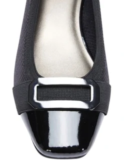 Tamsin Black Patent/Print Flat Shoes -Myer Clothing Shop 830773720 7 720x928