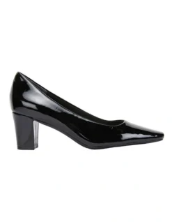 Nicole Black Patent Heeled Shoes