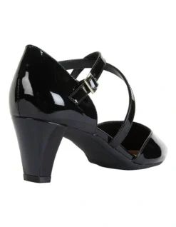Adison Black Patent Heeled Shoes -Myer Clothing Shop 830831860 4 720x928