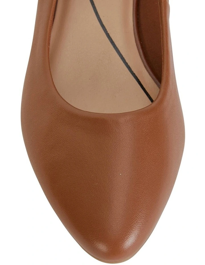 Janine Cognac Glove Heeled Shoes 7 Janine Cognac Glove Heeled Shoes - Image 7