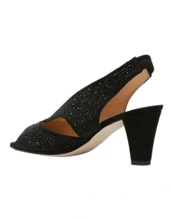 Angie Black Fabric Sandal -Myer Clothing Shop 830906200 6 720x928