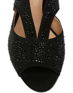 Angie Black Fabric Sandal -Myer Clothing Shop 830906200 7 720x928