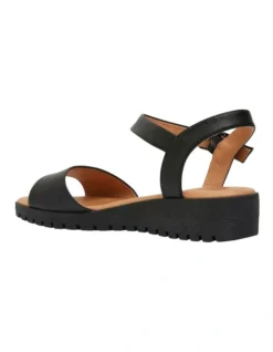Georgie Sandals In Black Leather 12 Georgie Sandals In Black Leather -Myer Clothing Shop 831009610 6 720x928