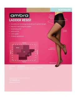 Ladder Resist Bodyshaper Pantyhose Beige -Myer Clothing Shop 831380780 831382040 4 720x928