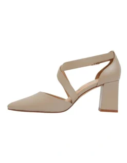 Kara Heeled Shoes In Nude Leather 8 Kara Heeled Shoes In Nude Leather -Myer Clothing Shop 831530710 3 720x928