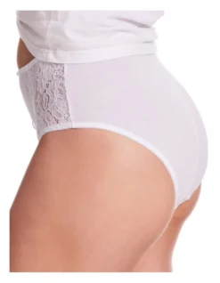 KAYSER Lace Stretch Cotton Full Brief White 9 KAYSER Lace Stretch Cotton Full Brief White -Myer Clothing Shop 831660670 831739600 5 720x928