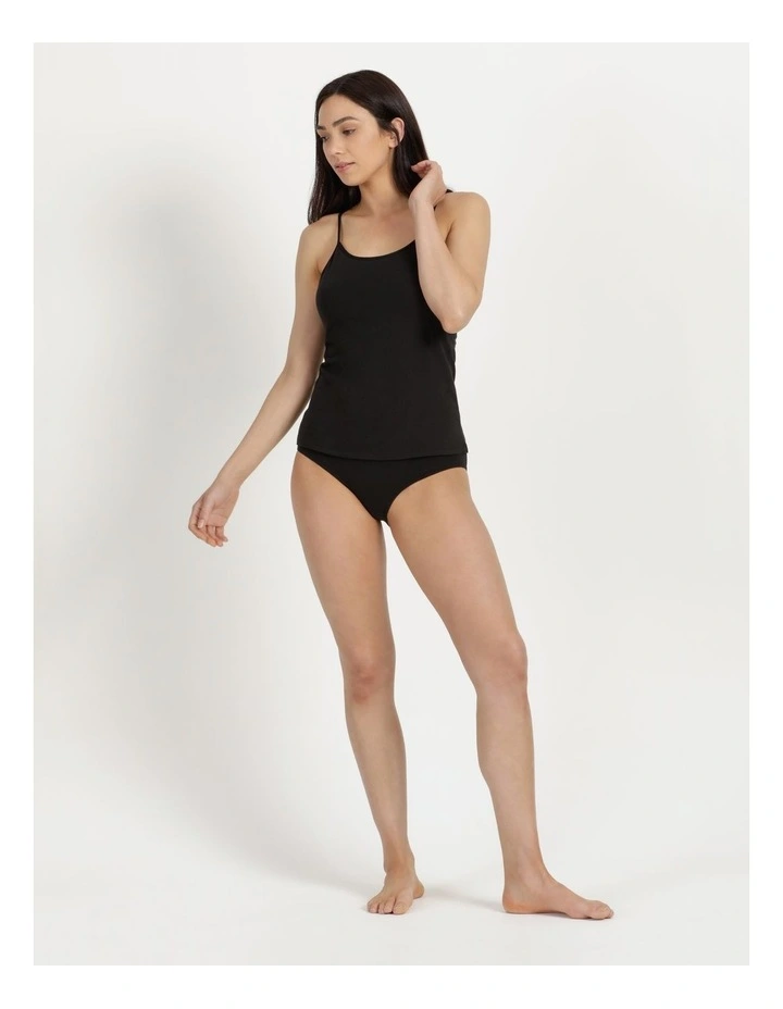 SOHO Organic Cotton Cami Standard In Black 2 SOHO Organic Cotton Cami Standard In Black - Image 2