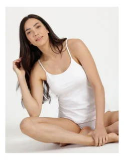 SOHO Organic Cotton Cami Standard In White