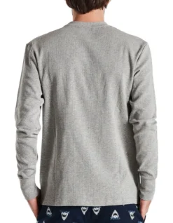 Long Sleeve Waffle Top Grey -Myer Clothing Shop 831814750 5 720x928