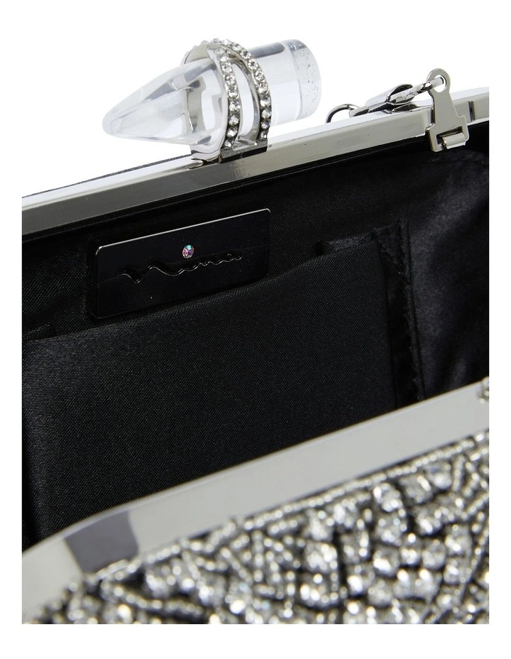Gelsey Black/White Clutch Bag 2 Gelsey Black/White Clutch Bag - Image 2