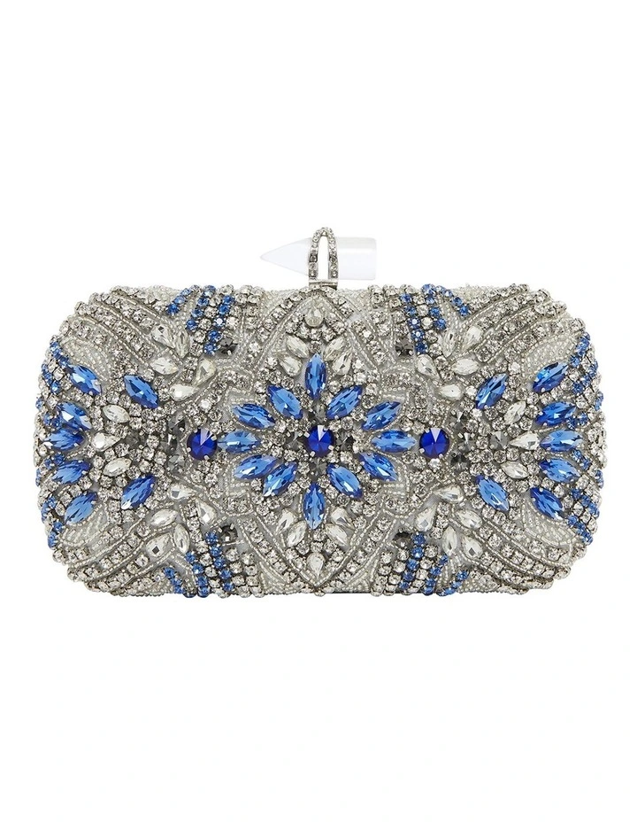 Gelsey Silver/Multi Clutch Bag 1 Gelsey Silver/Multi Clutch Bag