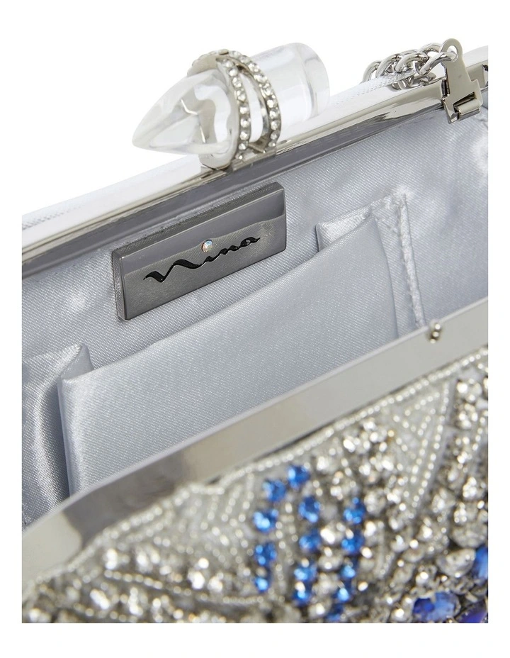 Gelsey Silver/Multi Clutch Bag 3 Gelsey Silver/Multi Clutch Bag - Image 3