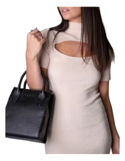 Petite Leather Tote Bag Black -Myer Clothing Shop 832564720 5 720x928