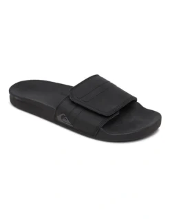 Quiksilver Rivi Slide Adjust Slider Sandals Black/Grey/Black