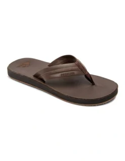 Quiksilver MENS CARVER NATURAL LEATHER SANDALS