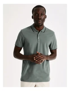 Amalfi Pique Polo In Khaki -Myer Clothing Shop 833887270 4 2 720x928