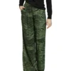 Oxford Chantal Animal Print Wide Leg Pants