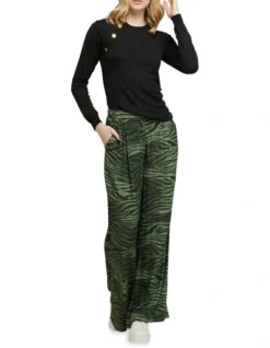 Oxford Chantal Animal Print Wide Leg Pants -Myer Clothing Shop 835927390 7 720x928