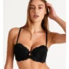 Chloe & Lola Lace Strapless Contour Bra Black