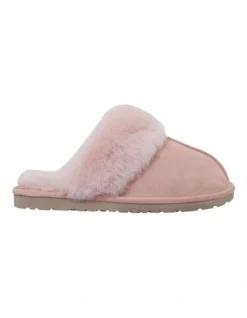 Peggy Pink Suede Slippers