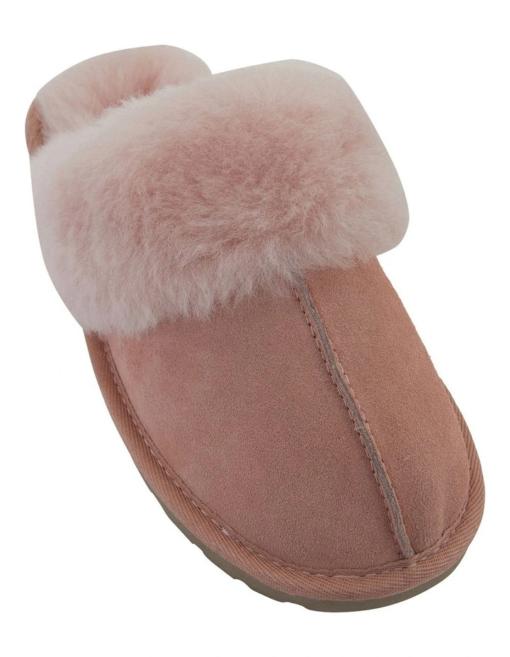 Peggy Pink Suede Slippers 2 Peggy Pink Suede Slippers - Image 2