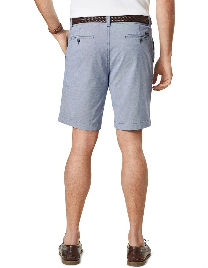 Active Quick Dry Houndstooth Shorts Blue 2 Active Quick Dry Houndstooth Shorts Blue - Image 2