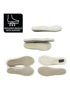 Mid Calf Zip-Up Sheepskin Boot Chocolate -Myer Clothing Shop 837291610 4 720x928