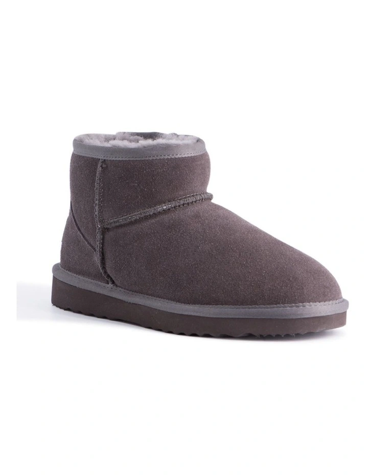 Short Sheepskin Ankle Boot Grey 1 Short Sheepskin Ankle Boot Grey