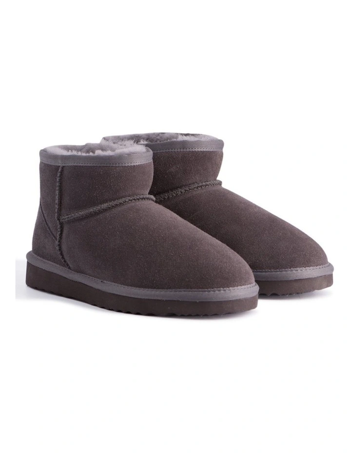 Short Sheepskin Ankle Boot Grey 2 Short Sheepskin Ankle Boot Grey - Image 2