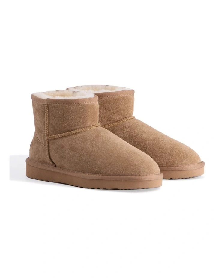 Short Sheepskin Ankle Boot Chestnut/Tan 2 Short Sheepskin Ankle Boot Chestnut/Tan - Image 2
