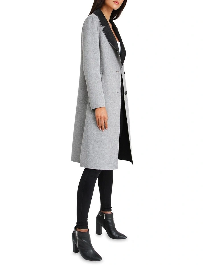 Lexington Two-Tone Wool Blend Coat 2 Lexington Two-Tone Wool Blend Coat - Image 2