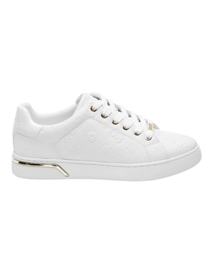 Guess Rollin White Lace-Up Sneaker 1 Guess Rollin White Lace-Up Sneaker
